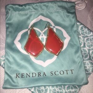 Kendra Scott Alex Earrings in Bright Red